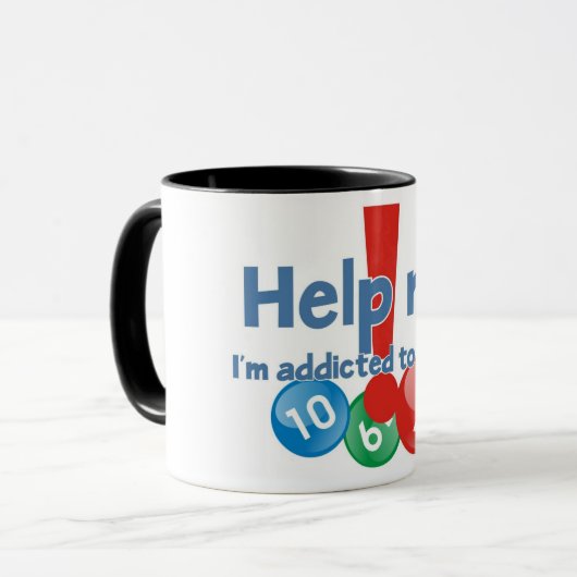 Lotto Addict's ringer mok (Voorkant links)