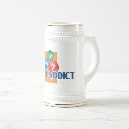 Lotto Addict's stein Bierpul (Voorkant rechts)