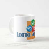 Lotto Addict's witte mok (Voorkant links)