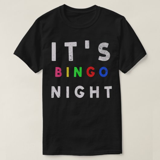 Lotto Bingo Player its Bingo Night Gambling Hobby T-shirt (Design voorkant)