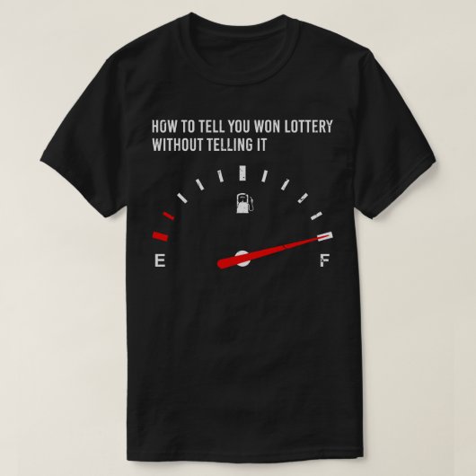 Lotto Gokken Leuke Loterij T-shirt (Design voorkant)