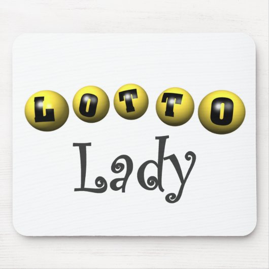 Lotto Lady T-shirts en Gifts. Muismat (Voorkant)
