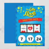 Lotto Liefde Save the Date Trouw Aankondiging (Voorkant / Achterkant)