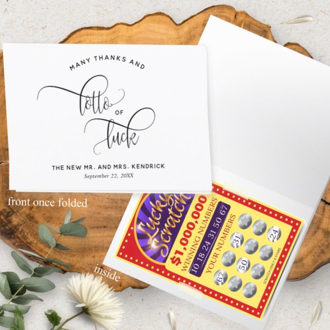 Lotto van de Kaart van Luck, Lottery Ticket Favor (Creator heeft geüpload)