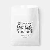 Lotto Wedding Favors Tassen Get Lucky Tonight Bedankzakje (Voorkant)