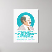 Lottogewinner Erwin Lindemann - Loriot - Funny Canvas Afdruk (Voorkant)