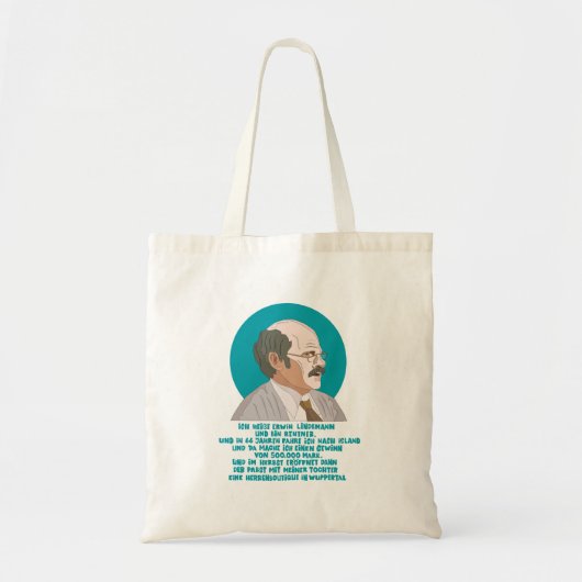 Lottogewinner Erwin Lindemann - Loriot - Funny Tote Bag (Voorkant)