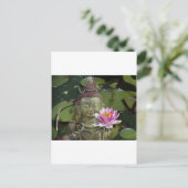 Lotus 1 en Boeddha Briefkaart (Staand voorkant)