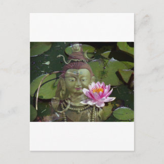 Lotus 1 en Boeddha Briefkaart