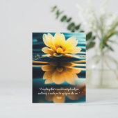 Lotus All Beauful Rumi Quote Briefkaart (Staand voorkant)
