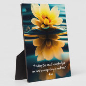 Lotus All Beauful Rumi Quote Tabletop Fotoplaat (Zijkant)