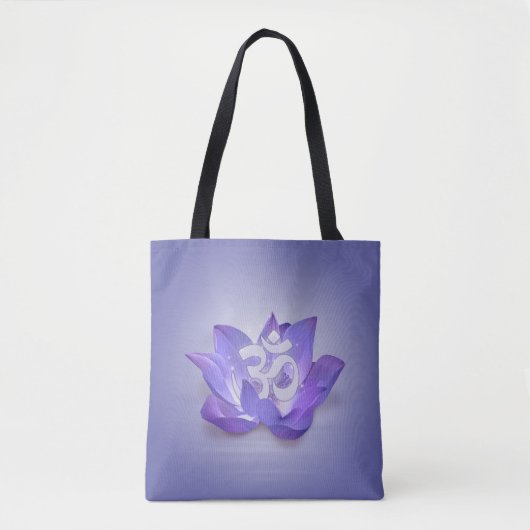 Lotus and OM symbol Tote Bag (Voorkant)