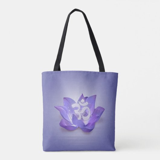 Lotus and OM symbol Tote Bag (Achterkant)