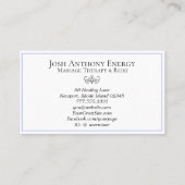 *~* Lotus Aqua Pink Pastel Nebula Galaxy Universe Visitekaartje (Achterkant)