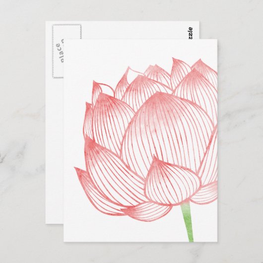 Lotus Art Briefkaart (Voorkant / Achterkant)