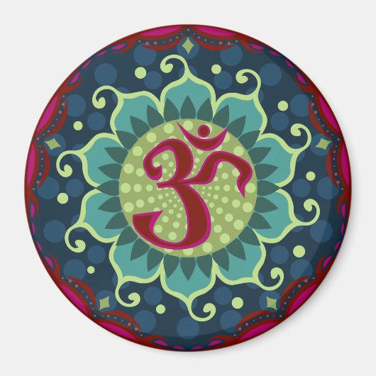 Lotus Aum - OM Magneet (Voorkant)
