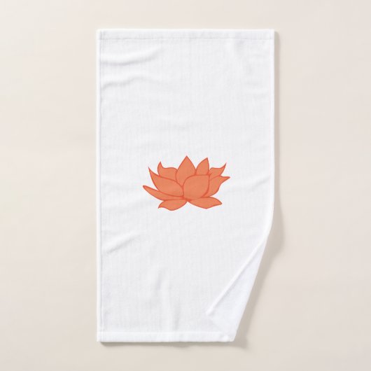 Lotus badhanddoek set - wit bad handdoek (Handdoek)