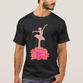 Lotus Ballet Dance Gift Idea Ballerina Girl Dancer T-shirt (Voorkant)