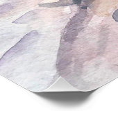 *~* Lotus Beach Chakra Art Artistieke schildering Perfect Poster (Hoek)