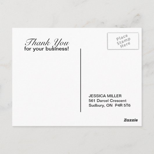 Lotus "Bedankt" Briefkaart (Achterkant)