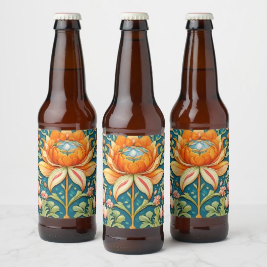 lotus bier etiket (Flessen)