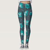 Lotus bij nacht leggings (Voorkant)