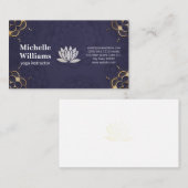 Lotus bloem achtergrond klantenkaartje (Voorkant / Achterkant)