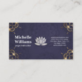 Lotus bloem achtergrond klantenkaartje (Voorkant)