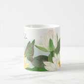 Lotus Bloem Antiek Japans Fine Art Script Naam Koffiemok (Center)