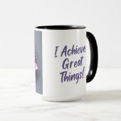 Lotus Bloem bevestiging Ik bereik grote dingen Mok (Voorkant rechts)