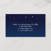 Lotus Bloem - Blauw Marmer Geode Visitekaartje (Achterkant)