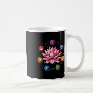 Lotus Bloem Chakra Symbool Zen Yoga Heilige Geomet Koffiemok