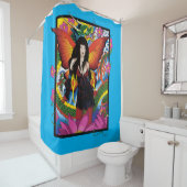 Lotus Bloem Chinese Waterdraak Douchegordijn (In situ)