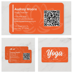 Lotus Bloem Design Yoga Leraar Visitekaartje