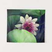 Lotus Bloem Fotowandtapijt Wandkleed (Voorkant (horizontaal))