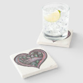 Lotus Bloem Hand Godin Power Stenen Onderzetter (Zijkant)