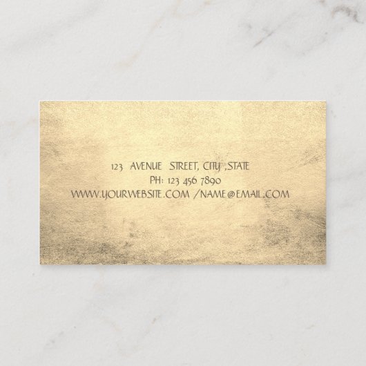 Lotus Bloem Holografische Inkt Yoga Instructeur Visitekaartje (Achterkant)