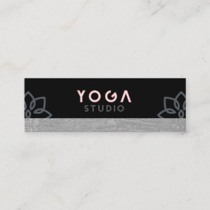Lotus Bloem Marmer   Yoga Leraar   Yoga Studio Mini Visitekaartje