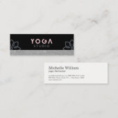 Lotus Bloem Marmer | Yoga Leraar | Yoga Studio Mini Visitekaartje (Voorkant / Achterkant)