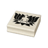 Lotus Bloem met Boeddha Rubberstempel (Stempel)