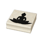 Lotus Bloem met Boeddha Rubberstempel (Stempel)