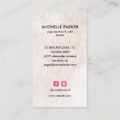 LOTUS BLOEM MET STERREN BOHO Yoga Holistic Coach Visitekaartje (Achterkant)