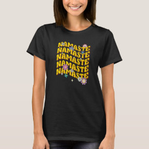 Lotus Bloem Namaste Yoga Retro Meditatie 1 T-shirt
