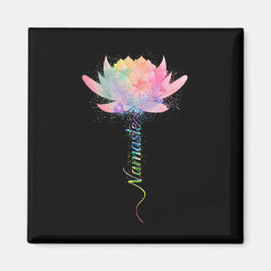 Lotus Bloem Namaste Yoga Watercolor Meditatie Ze Magneet