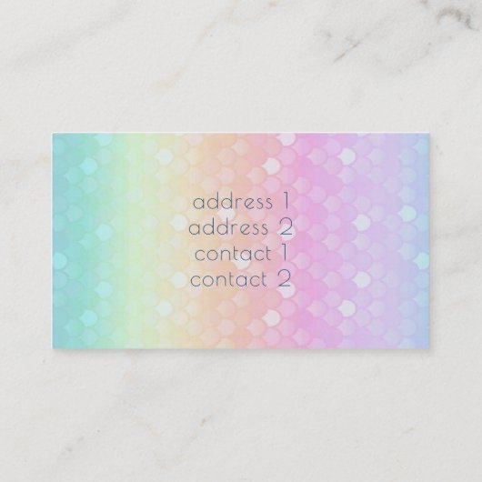 Lotus bloem op regenboog patroon huidverzorging visitekaartje (Achterkant)