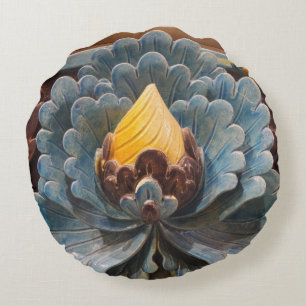 Lotus Bloem Rond Kussen