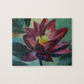 Lotus Bloem Schilderij Foto Puzzel met Gift Box (Horizontaal)