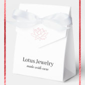 Lotus bloem sieraden juwelier logo branding bedankdoosjes