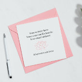 Lotus bloem sieraden juwelier logo kortingscode vierkante visitekaartje