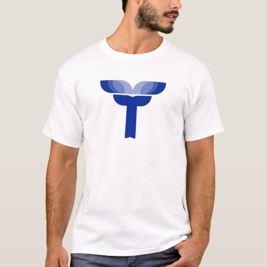 Lotus Bloem T Letter Monogram T-shirt (Voorkant)